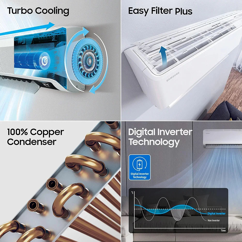 SAMSUNG AC 1.5TON 3STR INV AR60F19D13WNNA SAMSUNG AC 1.5TON 3STR INV AR60F19D13WNNA